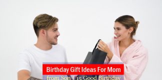 Birthday Gift Ideas For Mom from Son