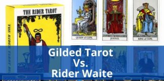 Gilded Tarot Vs. Rider Waite