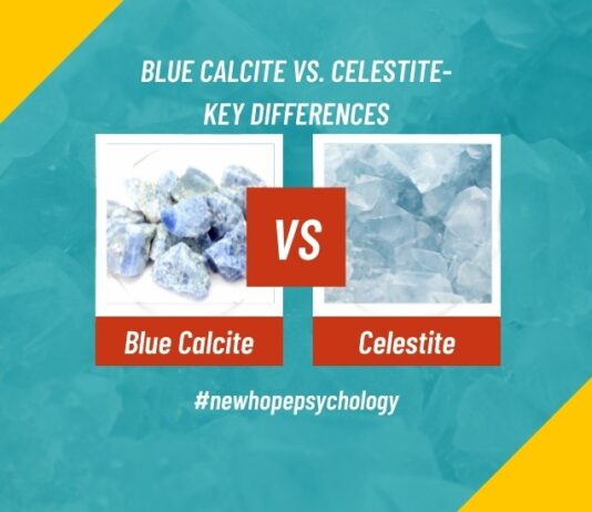 Blue Calcite Vs. Celestite